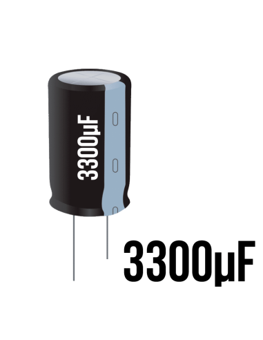 ➤ Condensador Electrolítico de 3300uF | Repuestos Electrónicos