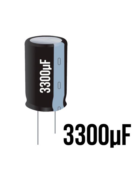 ➤ Condensador Electrolítico de 3300uF | Repuestos Electrónicos