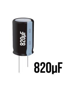 Condensador electrolítico 820uF