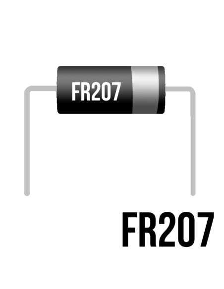 ➤ Diodo FR207 | Repuestos Electrónicos