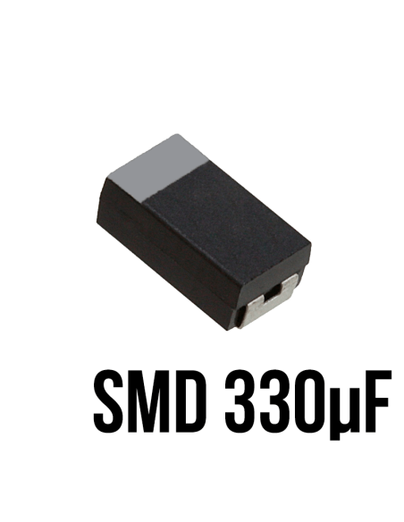 ➤ Condensador SMD Tantálio de 330uF | Repuestos Electrónicos