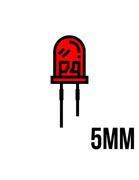 ➤ Diodo LED de Alta Luminosidad 5mm | Repuestos Electrónicos